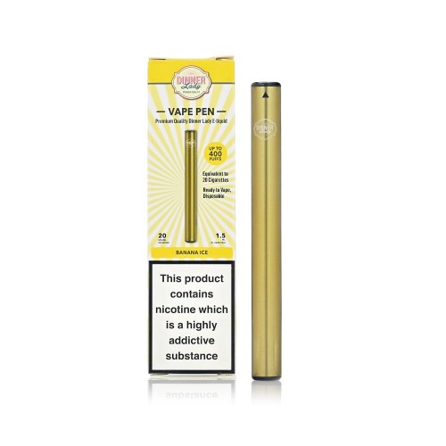 Dinner Lady Banana Ice Disposable Vape Pen 20Mg 1.5ml